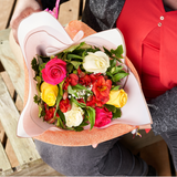 BOUQUET 6 ROSAS COLORES