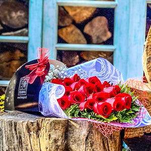BOUQUET 18 ROSAS ROJAS