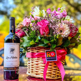 PACK CANASTO SILVESTRE + BOTELLA DE VINO ORGÁNICO LAS MULAS
